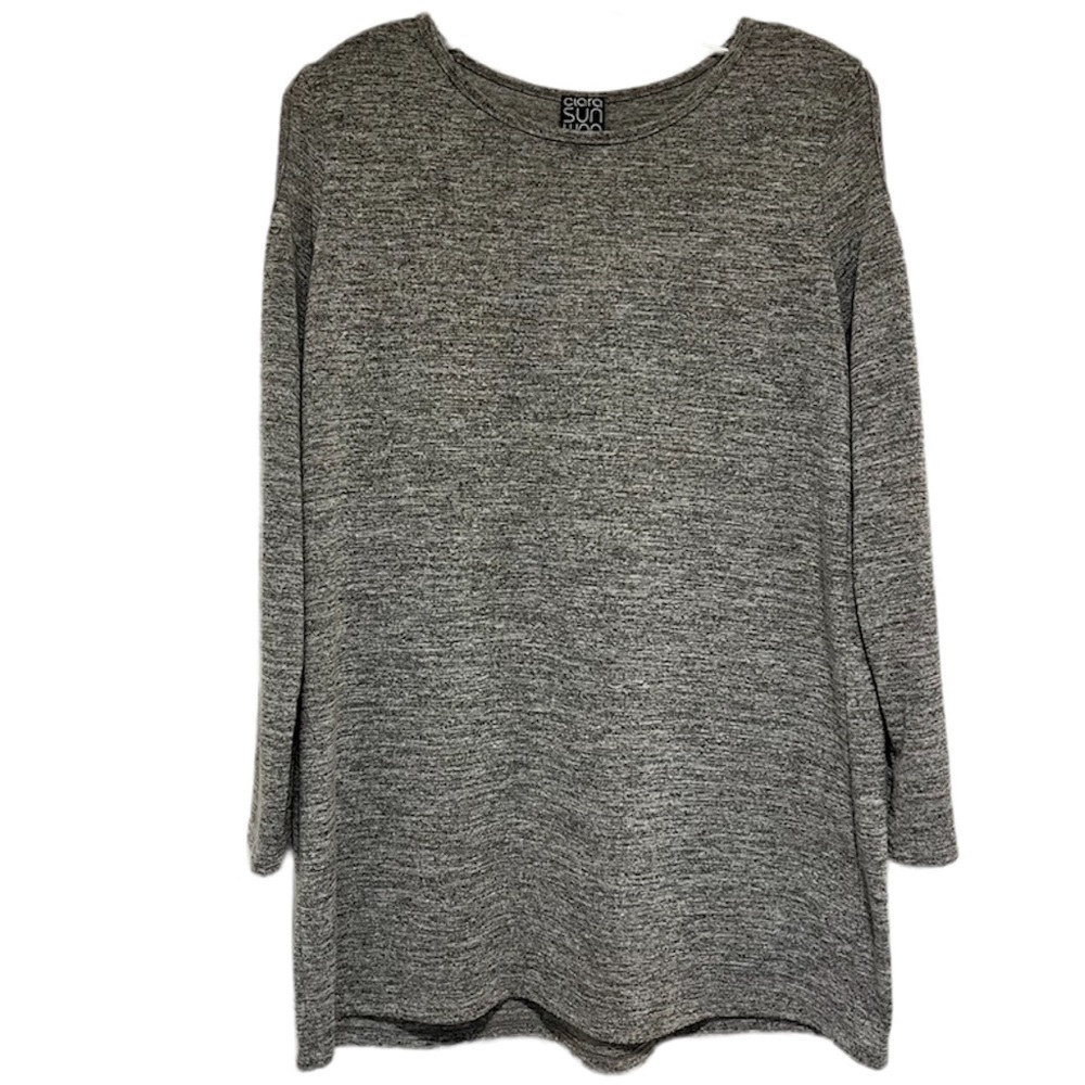 Clara Sun Woo Grey Cold Shoulder Sweater Small N